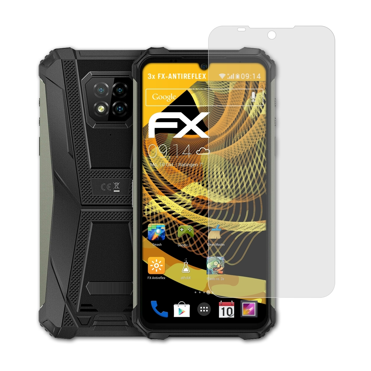 Armor Ulefone Displayschutz(für 3x 8) ATFOLIX FX-Antireflex