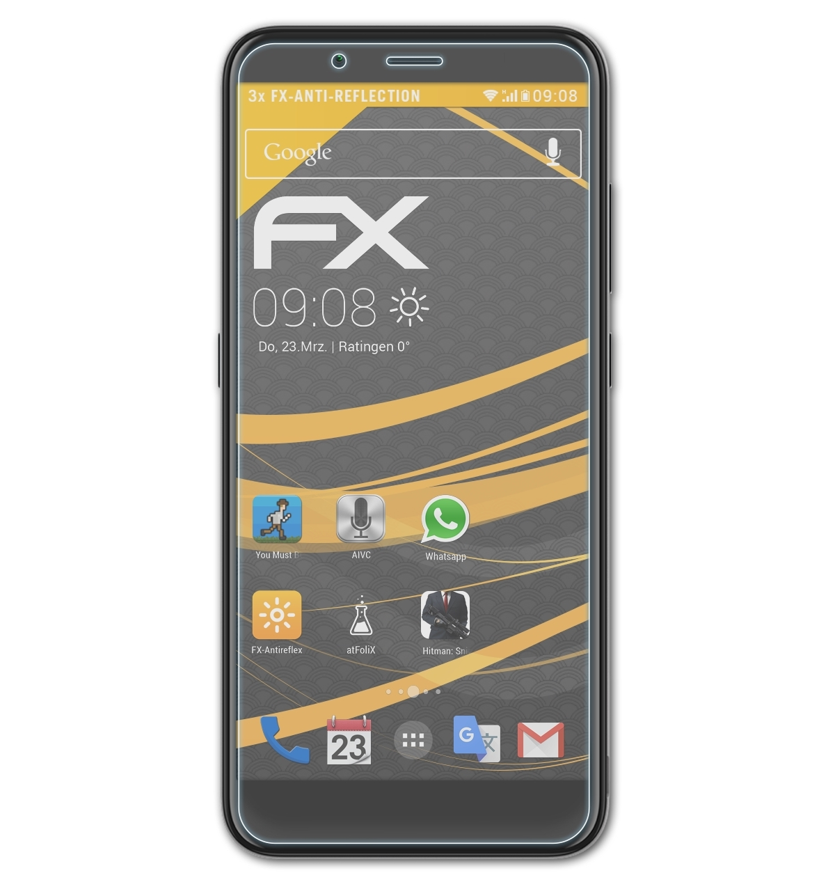ATFOLIX 3x FX-Antireflex Displayschutz(für C2 Tennen) Nokia