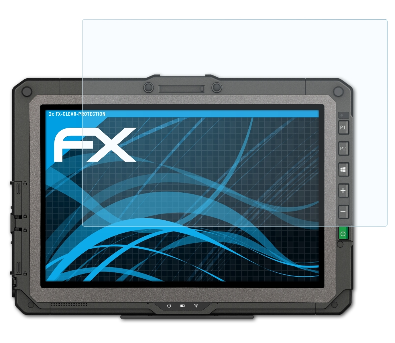 ATFOLIX 2x UX10-EX) Displayschutz(für Getac FX-Clear