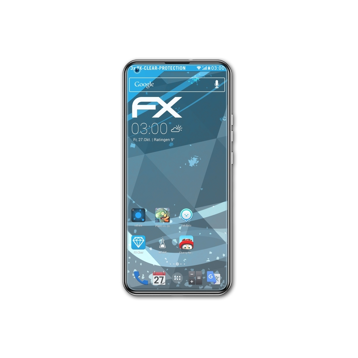 ATFOLIX 3x FX-Clear Displayschutz(für Doogee N30)