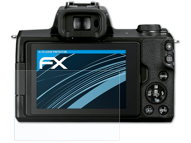 ATFOLIX 3x FX-Clear Displayschutz(für M50 EOS Mark Canon II)