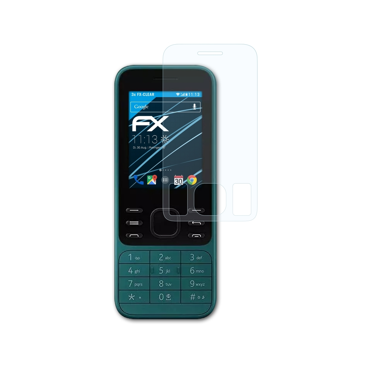 Nokia Displayschutz(für 3x FX-Clear ATFOLIX 6300 4G)