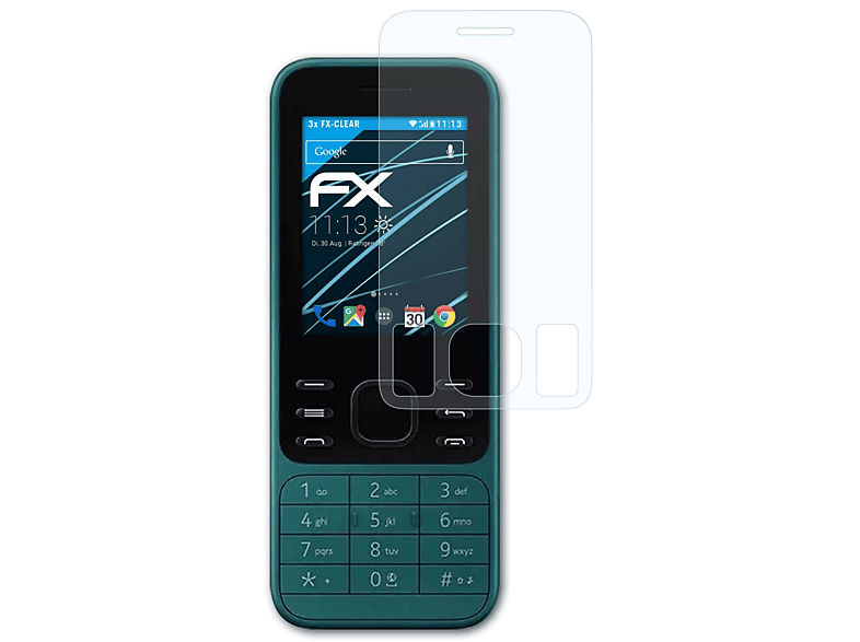 Nokia 3x FX-Clear 4G) Displayschutz(für ATFOLIX 6300