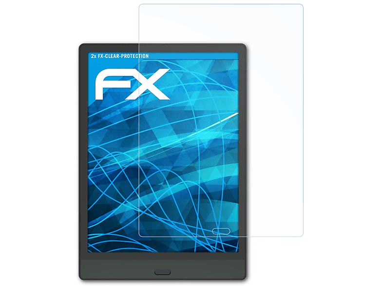 ATFOLIX 2x FX-Clear Displayschutz(für Note 3) BOOX