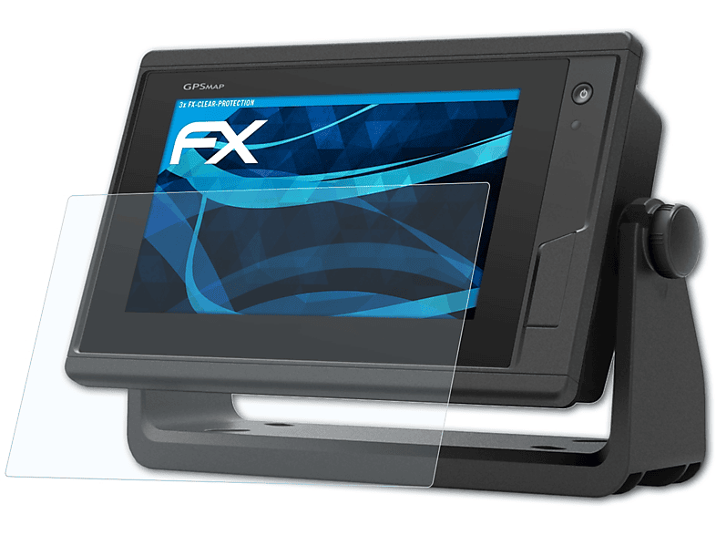 ATFOLIX 3x FX-Clear Displayschutz(für Garmin GPSMap 722xs Plus (7 Inch))
