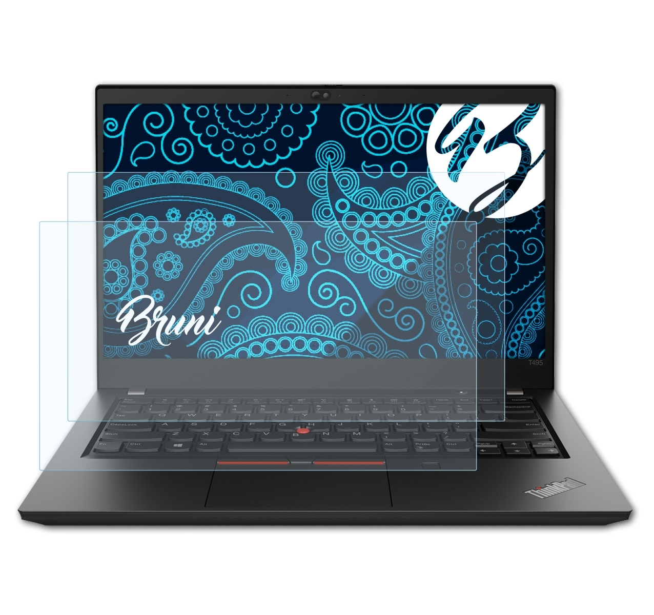 BRUNI 2x Basics-Clear ThinkPad Lenovo Schutzfolie(für T495)