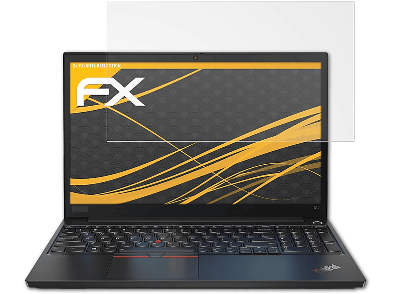 2x ThinkPad ATFOLIX Lenovo FX-Antireflex Displayschutz(für E15)