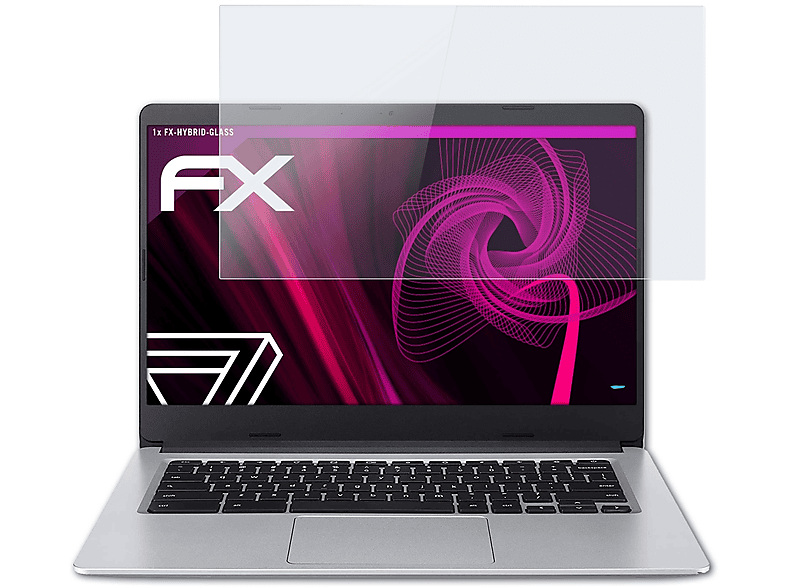 ATFOLIX FX-Hybrid-Glass Schutzglas(für Acer Chromebook 314)