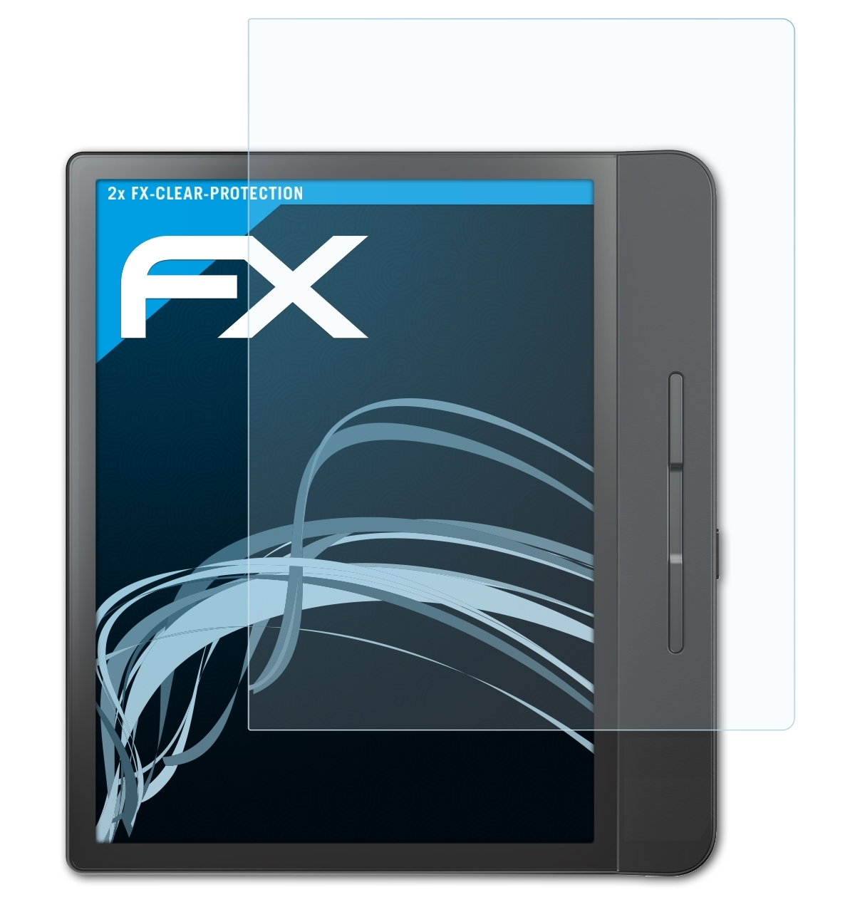ATFOLIX 2x Epos Tolino FX-Clear 2) Displayschutz(für