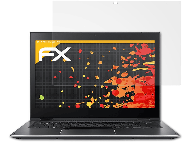 ATFOLIX 2x FX-Antireflex Displayschutz(für Acer Spin 5 Pro)