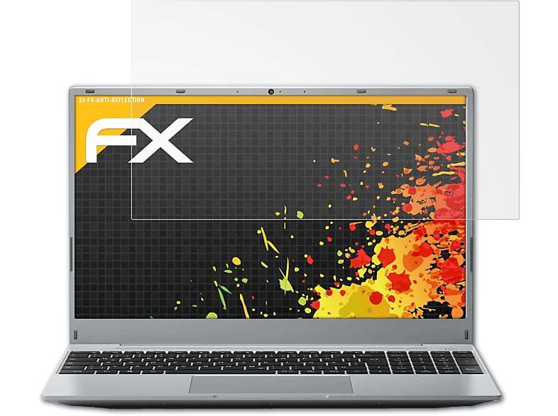ATFOLIX 2x FX-Antireflex Displayschutz(für Medion Akoya E15302)