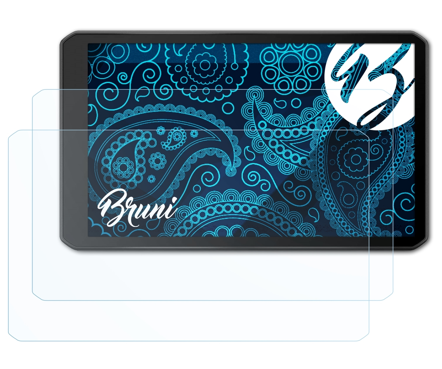 BRUNI 2x Basics-Clear Schutzfolie(für LGV700) dezl Garmin