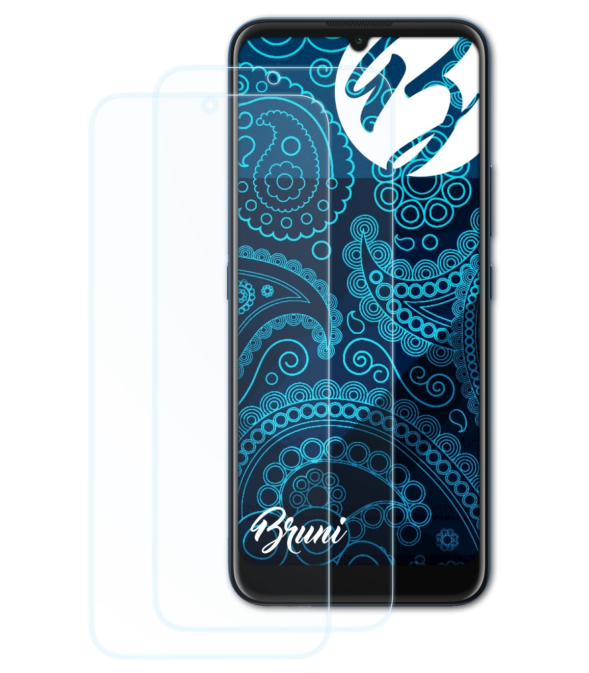 BRUNI 2x Basics-Clear Nokia C5 Endi) Schutzfolie(für