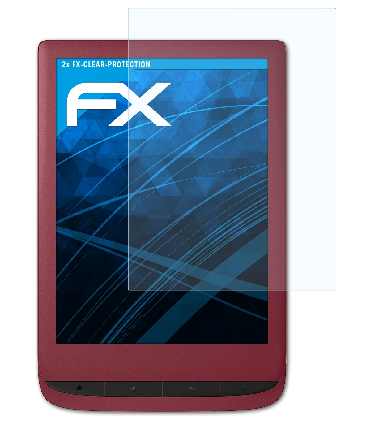 ATFOLIX 2x FX-Clear Displayschutz(für PocketBook Lux Touch 5)