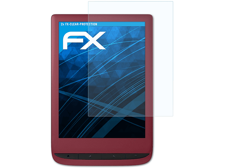 ATFOLIX 2x FX-Clear Displayschutz(für PocketBook Lux Touch 5)