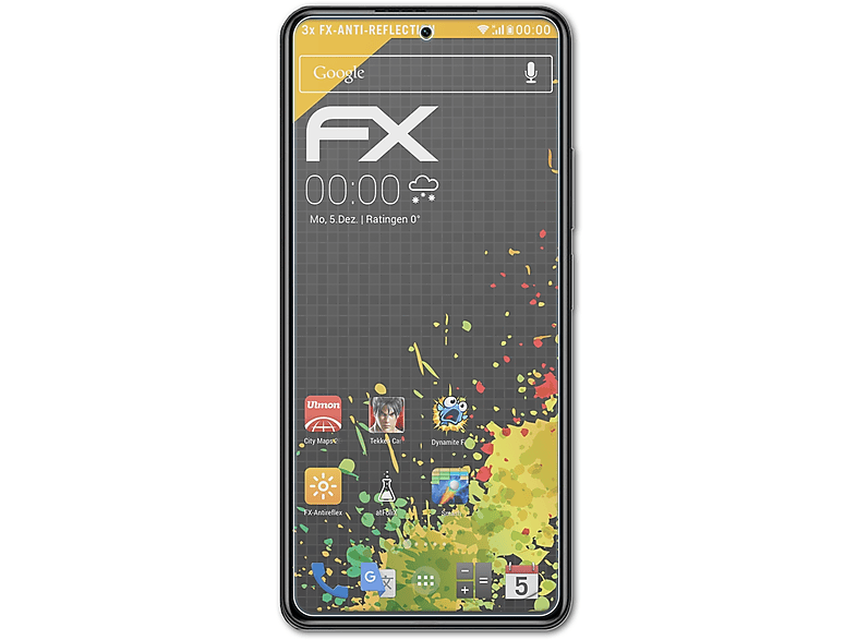 ATFOLIX 3x FX-Antireflex Displayschutz(für Xiaomi K40) Redmi