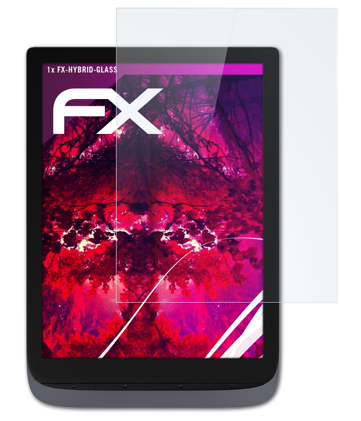 ATFOLIX FX-Hybrid-Glass Schutzglas(für 3 InkPad PocketBook Pro)