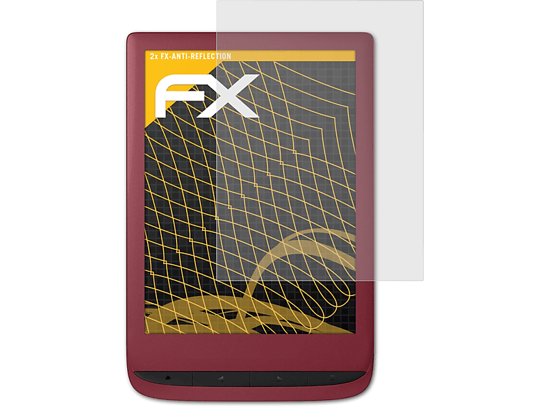 ATFOLIX 2x FX-Antireflex Displayschutz(für PocketBook Lux Touch 5)