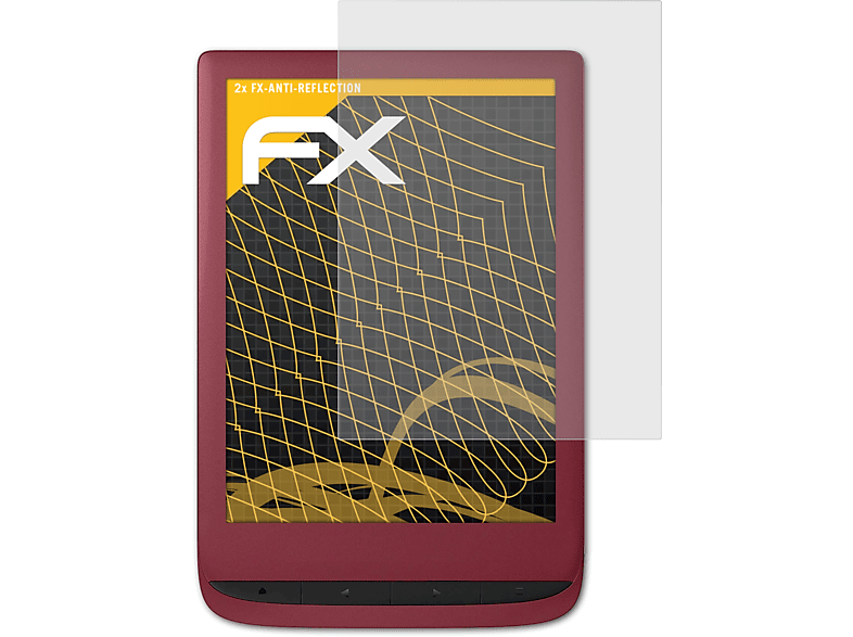 ATFOLIX 2x FX-Antireflex 5) Touch PocketBook Displayschutz(für Lux