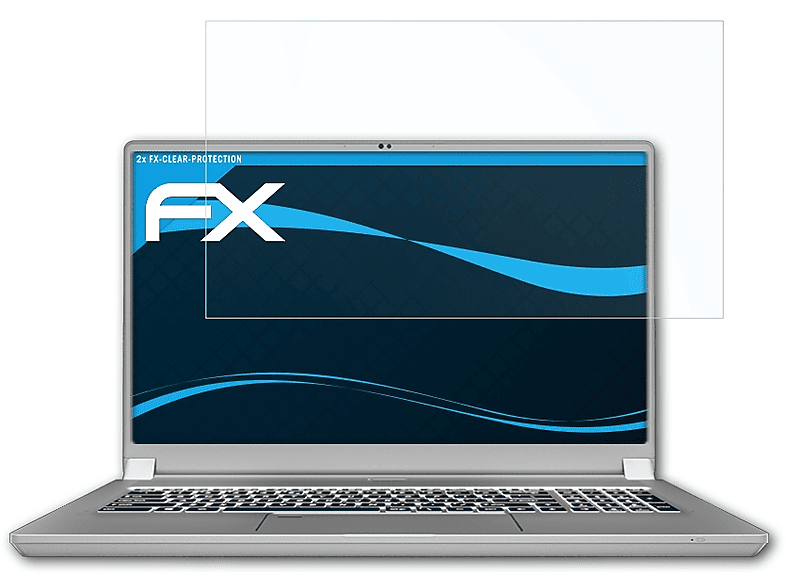 MSI Workstation) WS75 2x FX-Clear Displayschutz(für ATFOLIX Mobile