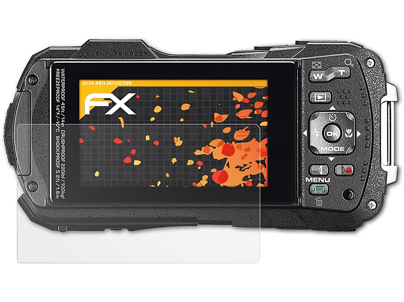 ATFOLIX 3x FX-Antireflex Displayschutz(für Ricoh WG-70)