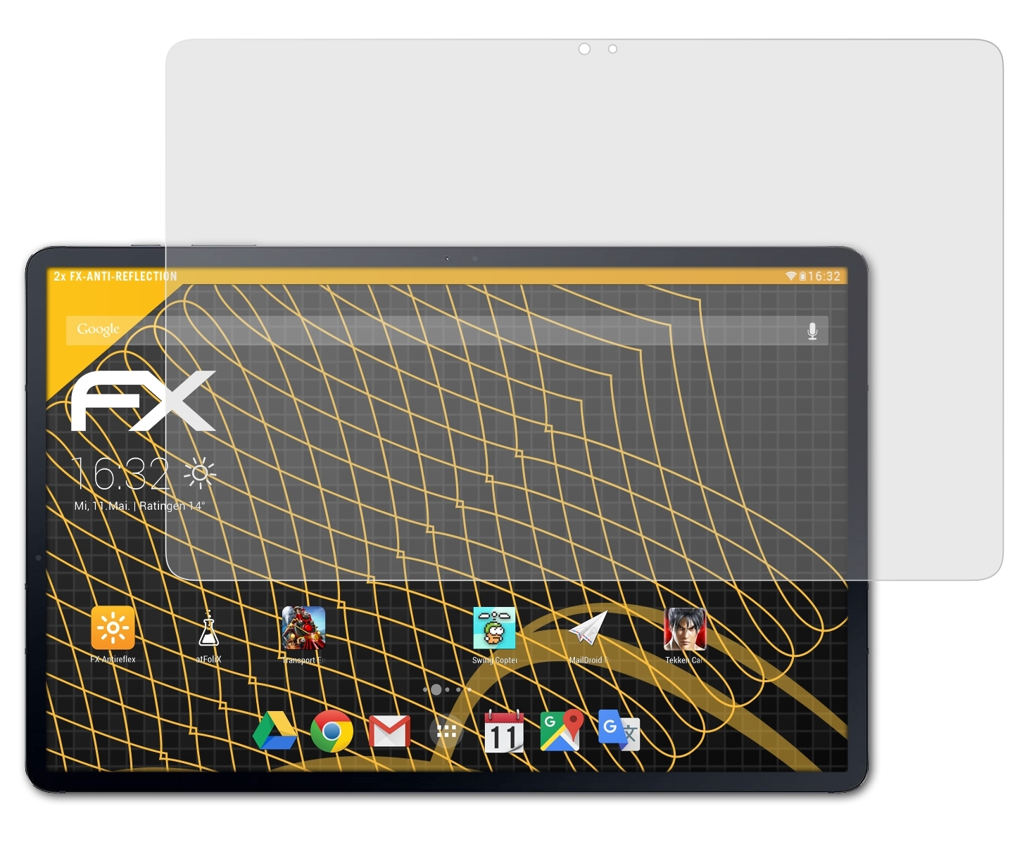 2x Galaxy S7+) Displayschutz(für ATFOLIX FX-Antireflex Tab Samsung