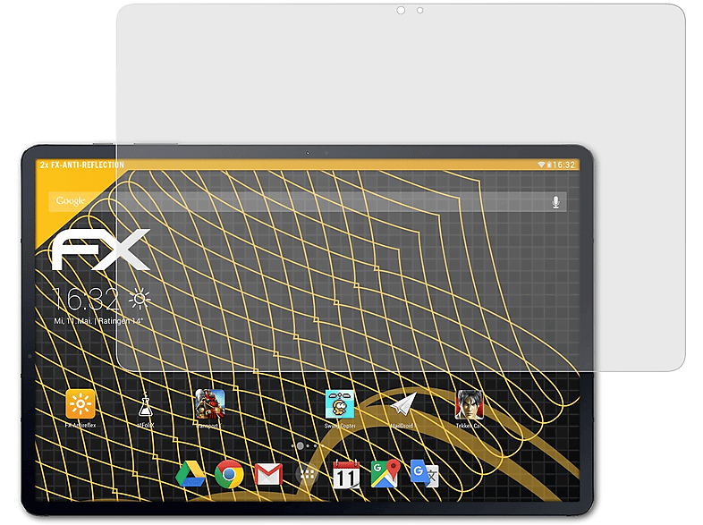 ATFOLIX 2x FX-Antireflex Displayschutz(für S7+) Galaxy Tab Samsung