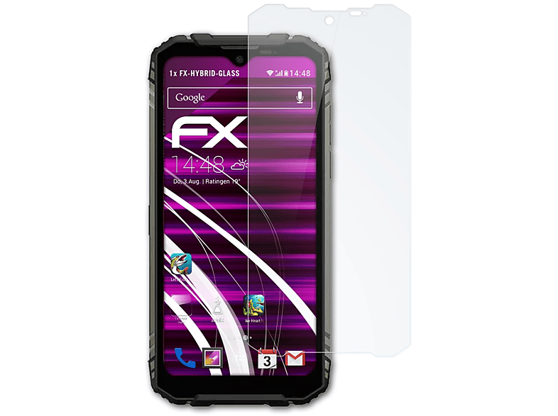 ATFOLIX FX-Hybrid-Glass Doogee S96 Schutzglas(für Pro)