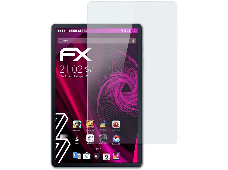 ATFOLIX FX-Hybrid-Glass Schutzglas(für Samsung Galaxy Tab S6 Lite (2020))