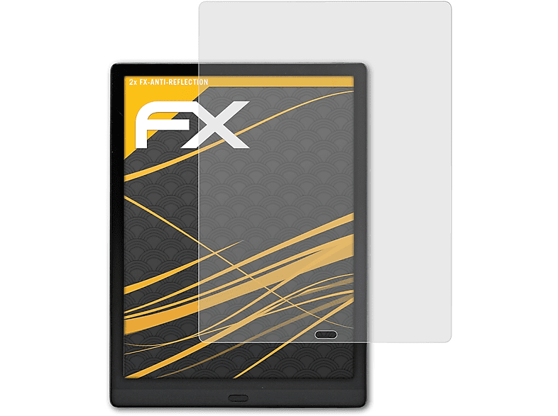 BOOX Lumi) Max FX-Antireflex 2x ATFOLIX Displayschutz(für