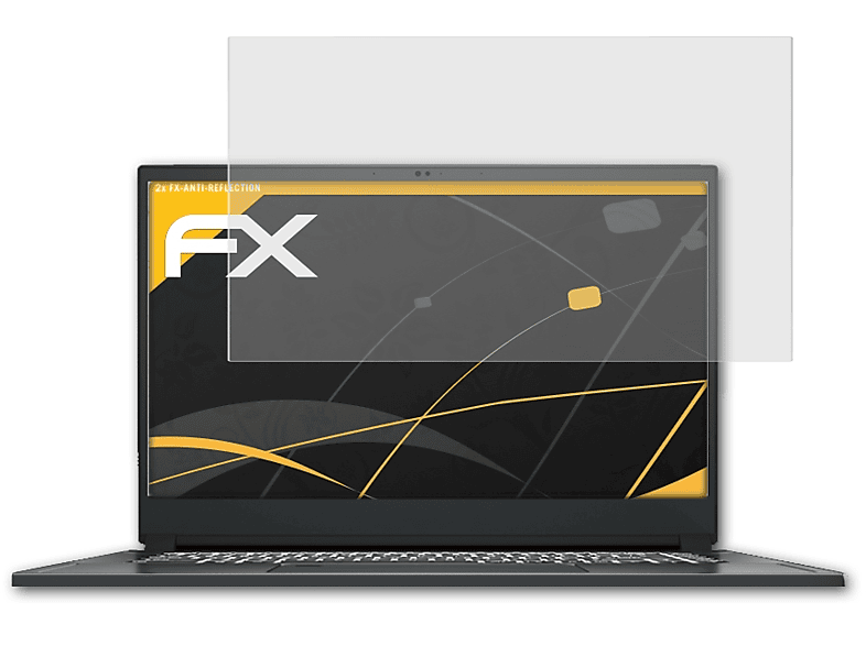 ATFOLIX 2x FX-Antireflex Displayschutz(für MSI WS66 Mobile Workstation)