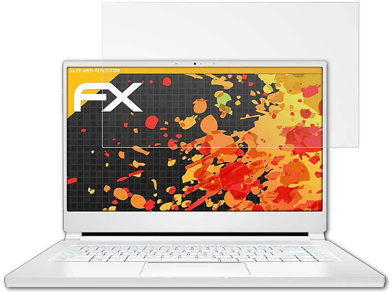ATFOLIX 2x FX-Antireflex Displayschutz(für MSI Stealth 15M)