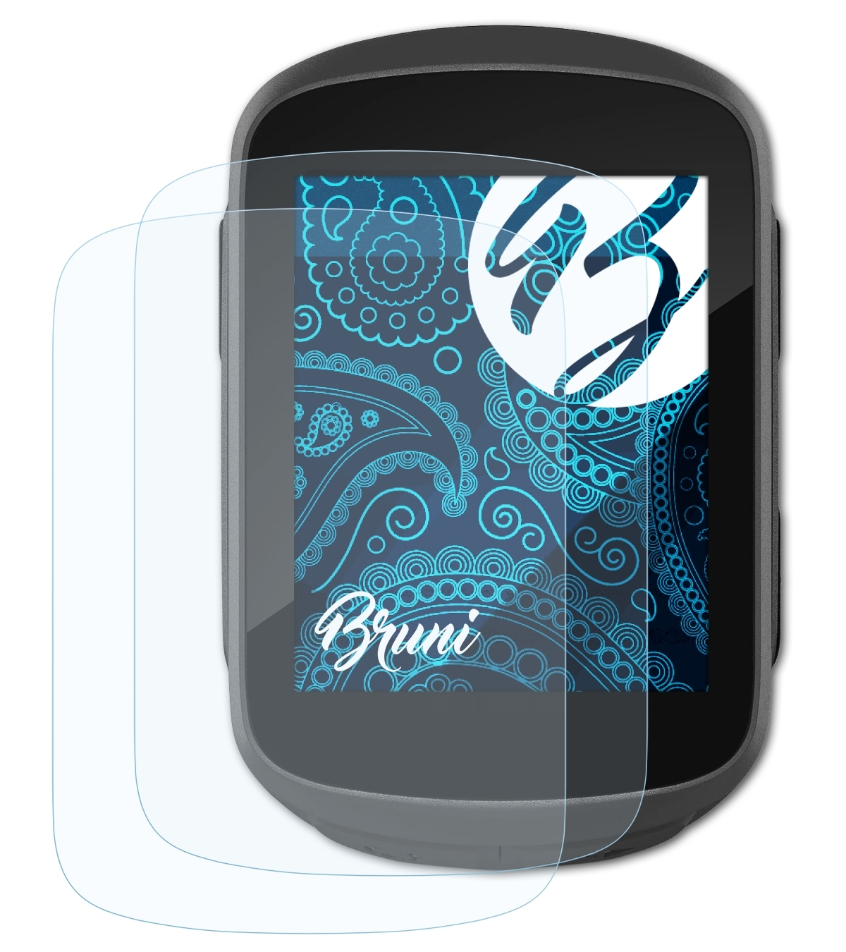 BRUNI 2x Basics-Clear Schutzfolie(für 130 Plus) Garmin Edge