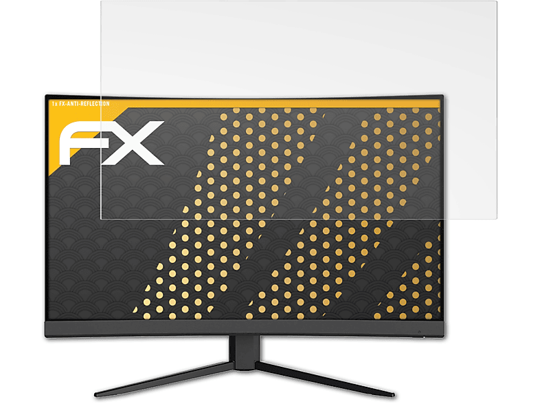 ATFOLIX FX-Antireflex Displayschutz(für MSI Optix G27CQ4) | Monitor Displayschutz