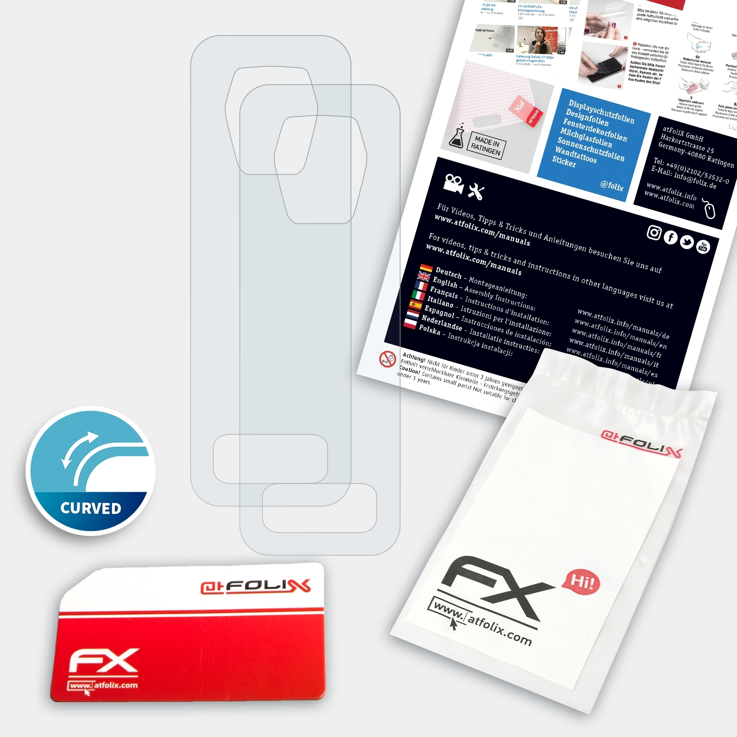 ATFOLIX 2x Displayschutz(für Plus) Geekvape Aegis FX-ActiFleX Boost
