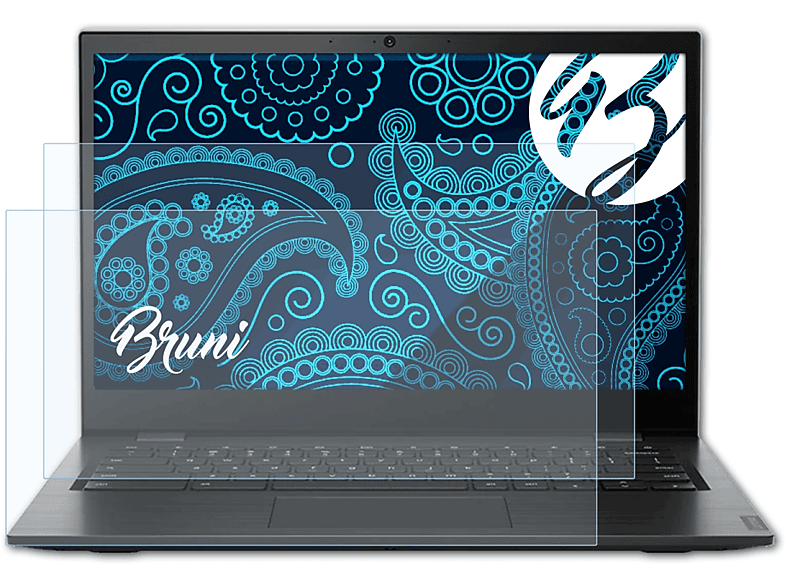 BRUNI 2x Basics-Clear Chromebook) 14e Schutzfolie(für Lenovo