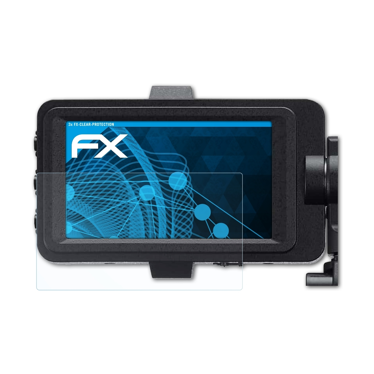 ATFOLIX 3x FX-Clear Displayschutz(für Sony FX6)