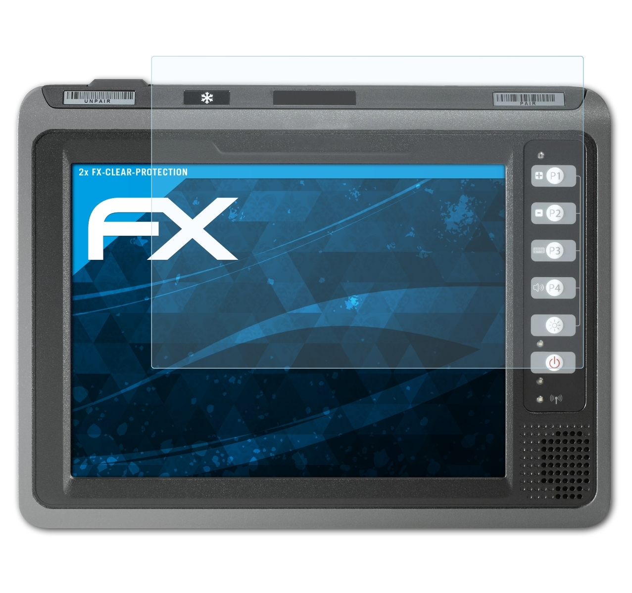 ATFOLIX 2x FX-Clear Displayschutz(für Zebra VC70N0)
