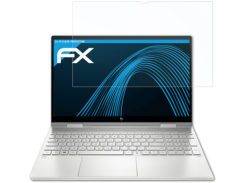 2x FX-Clear ATFOLIX HP Displayschutz(für (15-ed1769ng)) x360 Envy