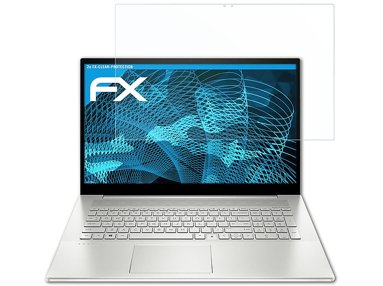 ATFOLIX 2x FX-Clear Displayschutz(für HP Envy 17-cg1656ng)