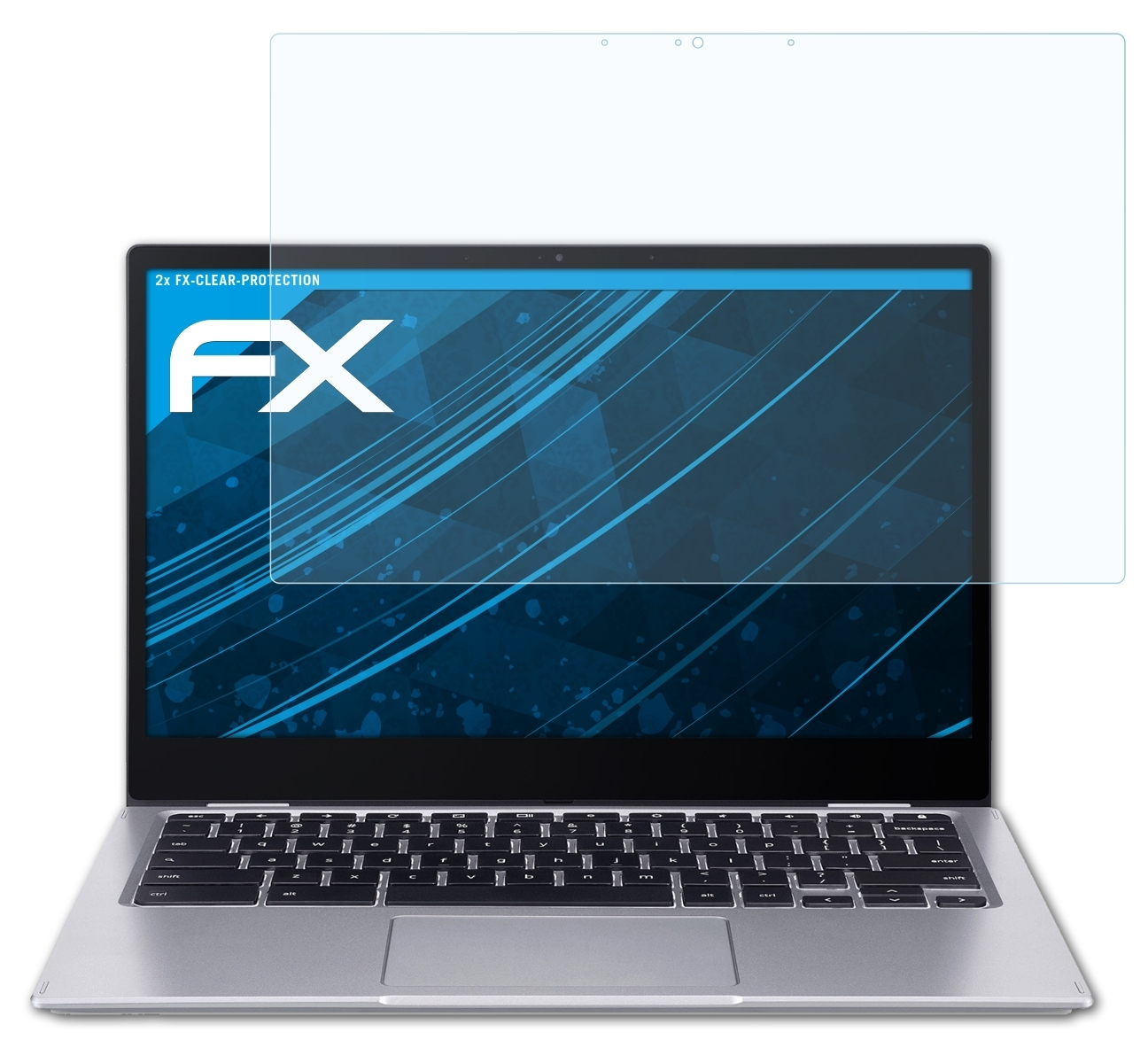 2x FX-Clear Spin Displayschutz(für 513) Acer ATFOLIX Chromebook