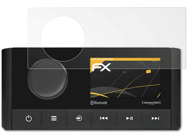 ATFOLIX 3x FX-Antireflex Displayschutz(für Garmin Fusion MS-RA210)