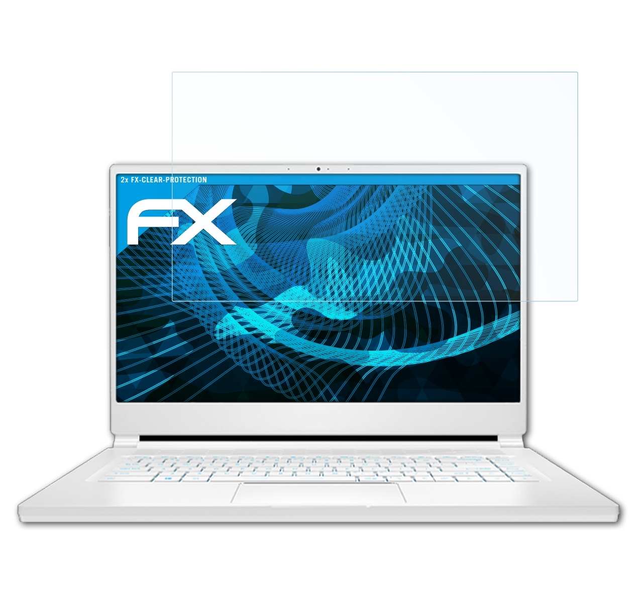 ATFOLIX 2x MSI Displayschutz(für Stealth 15M) FX-Clear