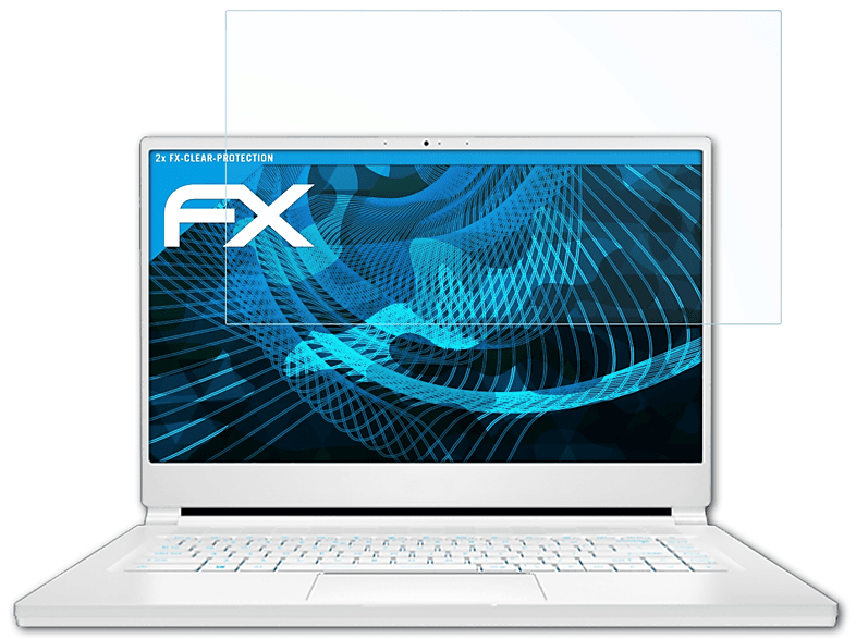 ATFOLIX 2x FX-Clear Displayschutz(für MSI Stealth 15M)