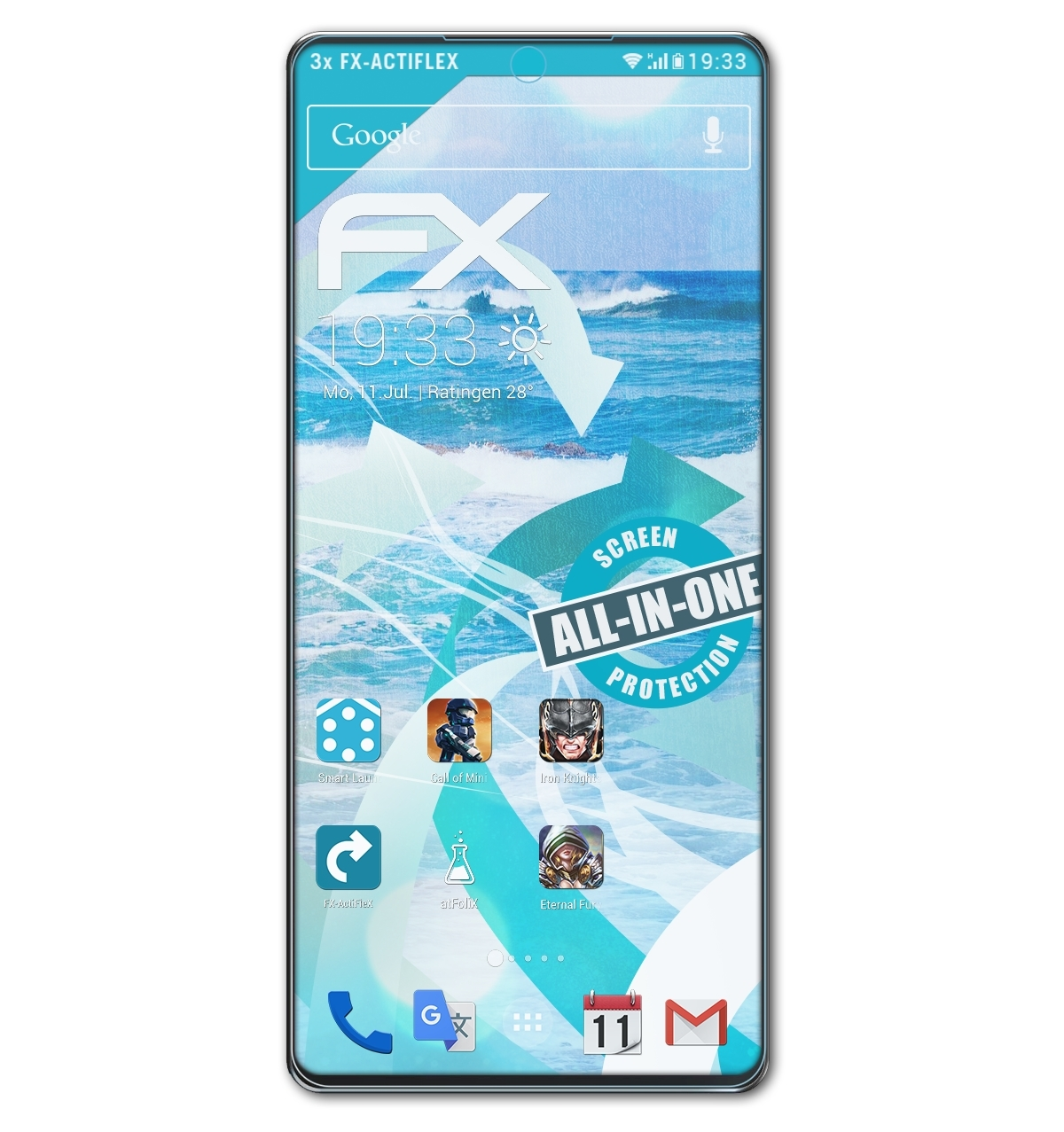 ATFOLIX 3x Mix FX-ActiFleX 4) MI Xiaomi Displayschutz(für