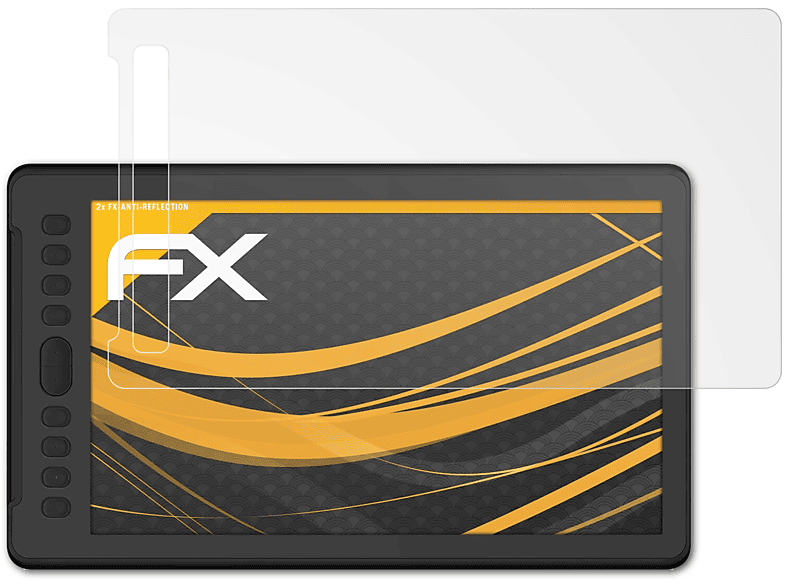 2x H1161) ATFOLIX Displayschutz(für FX-Antireflex Huion Inspiroy