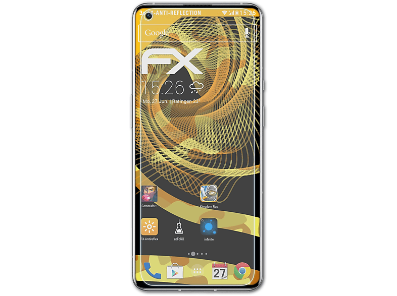 ATFOLIX 3x FX-Antireflex Displayschutz(für OnePlus 9 Pro)