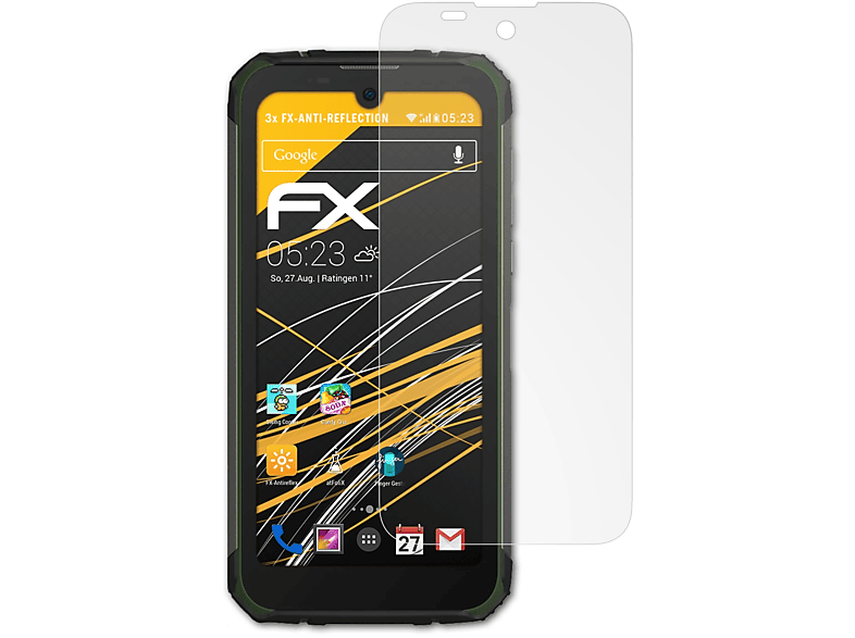 ATFOLIX 3x FX-Antireflex Displayschutz(für Doogee S59 Pro) | Displayschutzfolien & Gläser