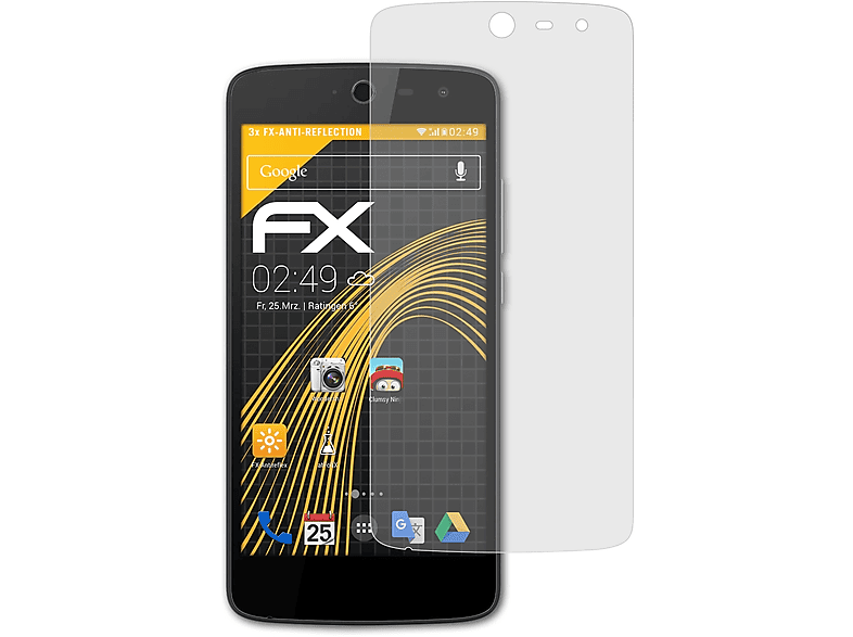 Acer 3x Displayschutz(für Zest) Liquid ATFOLIX FX-Antireflex