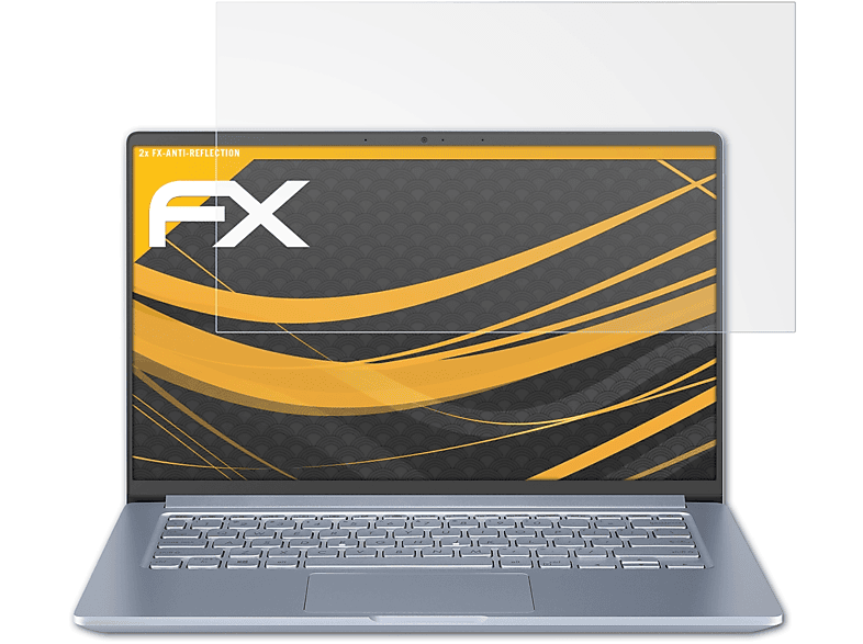 (X413EA)) 2x VivoBook 14 Displayschutz(für Asus FX-Antireflex ATFOLIX